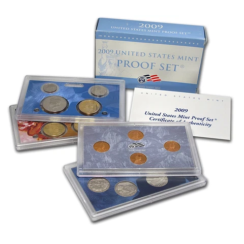 2009 S Proof Set United States US Mint Presidential Dollars Lincoln Set OGP COA Cover