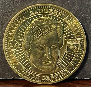 Wayne Gretzky New York Rangers 1997-98 Pinnacle Mint Brass Coin #18 - Picture 1 of 2