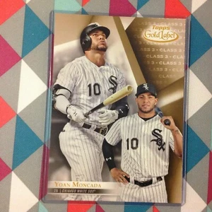 #34 Yoan Moncada White Sox 10/10 made Class 3 Jersey 1/1 5x7 2018 Topps Gold Lab - Picture 1 of 1