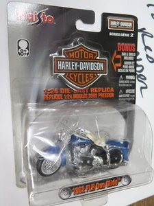 Motocicletas Harley Davidson 1962 FLH DUO GLIDE DIECAST 1:24 - Imagen 1 de 4