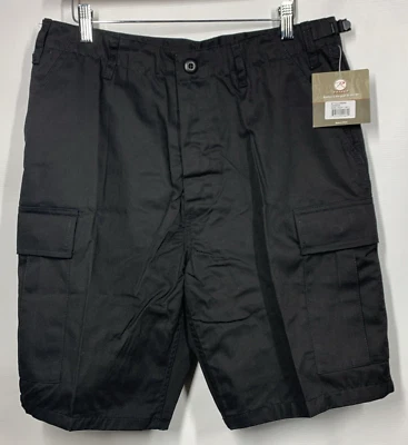 Rothco 65206 Black Military Bdu Shorts  Gargo Army Swat M (31”-35”) with Pocket - Image 1 of 4