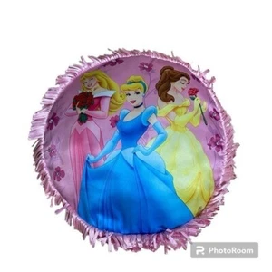 Disney Sateen Pillow Princess Belle Aurora Cinderella Sleeping Beauty Pink - Picture 1 of 6