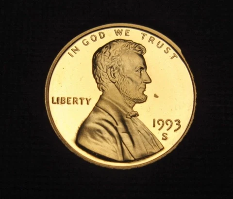 1993-S PROOF LINCOLN CENT FROM MINT PROOF SET Cover