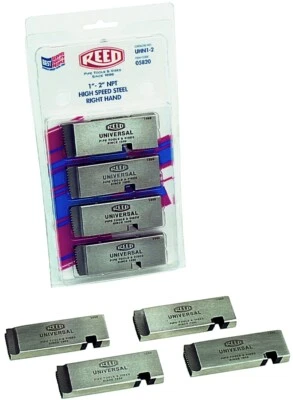 Reed Mfg - 05830 - UHS1-2 Universal Die Set, 1" - 2" NPT HSS for Stainless Steel - Image 1 of 2