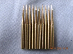 x10 frese in miniatura carburo di tungsteno ago di latta 0,8 mm diametro max 1/16 gambo nuovo - Foto 1 di 1