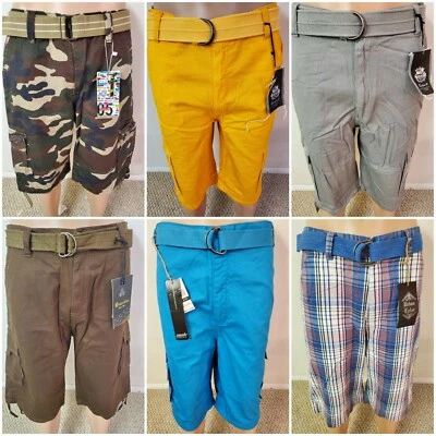 Pantalones cortos cargo y a cuadros para hombre de 30 a 54 *con cinturón* Foto 1 de 4