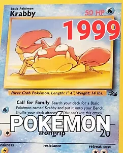1999 - POKEMON- KRABBY - GAME CARD - IRONGRIP - 51 - Picture 1 of 3
