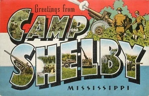 Großbrief PC WWII Lager Shelby Hattiesburg MS 442nd Infantry Regiment Training - Bild 1 von 2