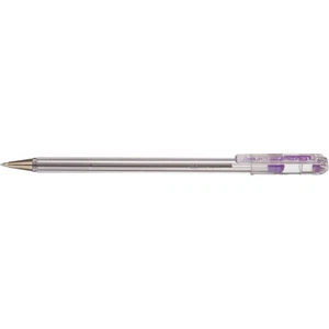 Superb Ballpoint Pen Violet Oil Based Ink Slim Barrel Pentel 0.7 mm Pack of 12 - Picture 1 of 3