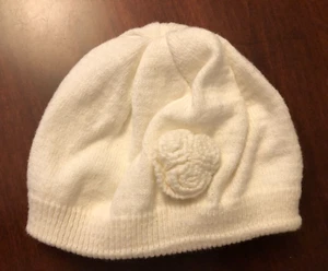 The Children Place Baby Girls White Knit hat Size 3-6 Mo. - Picture 1 of 3