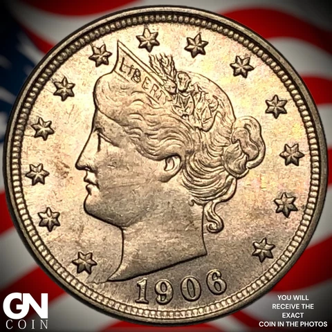 1906 Liberty V Nickel  Q7149 Cover