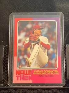 Shohei Ohtani 2024 Topps Heritage High # Now And Then #8 Angels - Picture 1 of 2