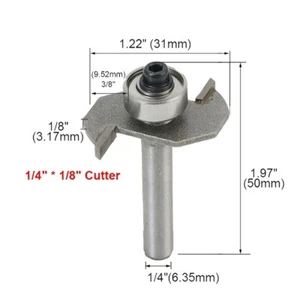 T-Nut-Fräser-Fräser 1/8\" Schnitttiefe Arcade T-Schlitz Fräser-Bit Hohe Qualität - Bild 1 von 12