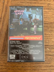 Stray Cats Built For Speed Cassette-RARE VINTAGE-SHIPS N 24 HOURS - Picture 1 of 5