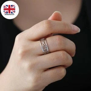 Jesus Fish Ring Men Women Stainless Steel Religious Christian Gift Size 10 - Picture 1 of 11