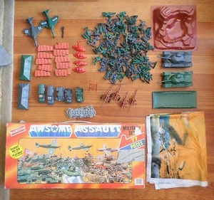 Vintage Randtoy Awesome Awsome Assault WWII WW2 Set Actionfiguren - Bild 1 von 10