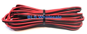 15 Fuß Rot Schwarz 24 Stärke LAUTSPRECHERKABEL Kabel Heim Auto Audio Verkabelung 12 V DC Strom - Bild 1 von 3