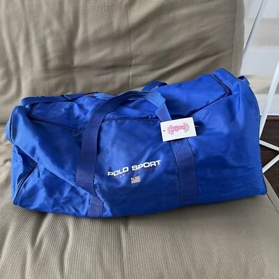 Винтажная спортивная сумка 90-х Polo Sport синяя (OF) - Изображение 1 из 4