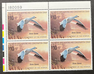 RW55 1988 Federal Duck Stamp Plate Block MNH OG