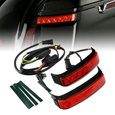 Luces LED de señal de giro de freno de alforja para Harley Ultra Limited 14-23 Foto 1 de 4