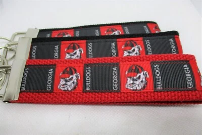 University of Georgia Bulldogs Ribbon on Strong Webbing KeyFob Keychain Wristlet - Image 1 of 4
