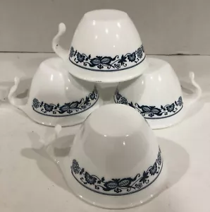 Corelle von Corning ~ Old Town blau Zwiebel Haken Griff Tassen ~ 4er Set - Bild 1 von 2