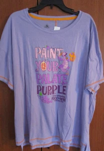 New Disney Parks Figment Food & Wine 2022 Tee Sz 2XL Cotton Blend Bust 55 L 29 - Picture 1 of 4