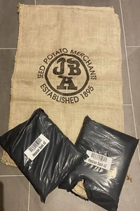 6 x Hessian Potato Sacks- 25kg -80 x 50cms- JBA Branded BNIP - Picture 1 of 1