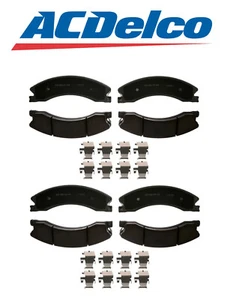 Front and Rear Ceramic Brake Pads Kit ACDelco for Chevy GMC Sierra 2500 3500 HD - Picture 1 of 5