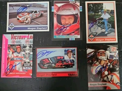 Lote de tarjetas autógrafas Morgan Shepherd autografiadas en persona. NASCAR, ver anuncio (P5-4) Foto 1 de 4