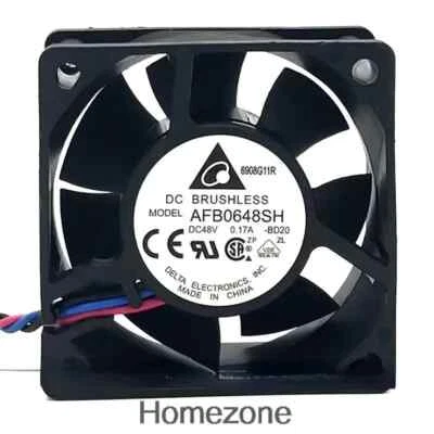 For DELTA 6025 AFB0648SH 48V 0.17A 6CM inverter silent cooling fan 3wires - Image 1 of 3