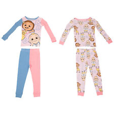 Cocomelon The ABCs Toddler Long Sleeve 4-Piece Pajama Set Pink