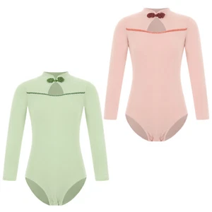 Kids Girl's Rompers Skating Leotard Competition Jumpsuit Ballet Bodysuit Stage - Picture 1 of 27