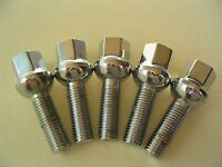 Details about   Silver Tapered Longer Extended Wheel Bolts LugsVW14x1.540MM Thread 