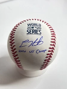 Enrique Kiki Hernández Firmado 2020 WS Béisbol Dodgers '2020 WS Champs' PSA - Imagen 1 de 2