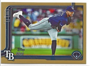 2025 Topps Series 1 - TAJ BRADLEY #183 Gold Numbered Insert /2025 Tampa Bay Rays - Bild 1 von 2