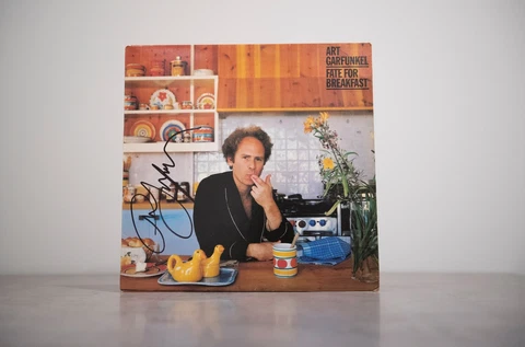 Art Garfunkel Signed "Fate for Breakfast" Vinyl Beckett Authentication Services Cover