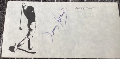 JERRY HEARD Personally Autographed Signed PGA GOLF Card FreeShip - Image 1 of 2