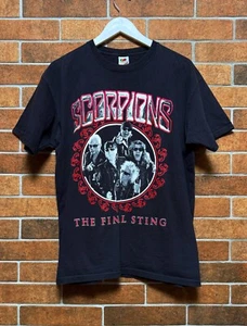 SCORPIONS BAND HARD ROCK HEAVY METAL THE FINAL STING TOUR BLACK 2000S SIZE L - Picture 1 of 10
