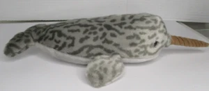 Peluche flopsie Aurora NARWAL Miyoni balena dell'oceano unicorno peluche - Foto 1 di 6