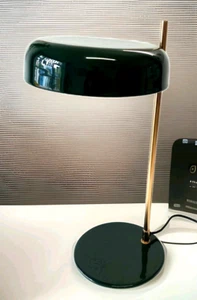 Tischlampe Art Deko Bauhaus Bankerlampe Retro AURUM Lampe Nachttischlampe 2Wahl - Bild 1 von 7