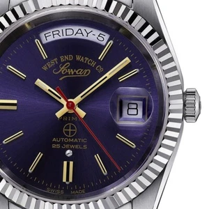 West End 6828.10.3226R Auto Sapphire Blue Dial Classic Oyster Swiss Unisex Watch - Picture 1 of 5