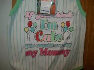 WCK 12 Meses If You Think I'm Linte You Should See My Mommy 2 Piezas Sin Mangas - Imagen 1 de 3