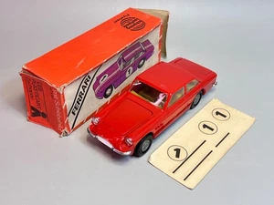 Vintage German VEB Plasticart Ferrari Model Toy Car Plastic 1:30 Friction w/Box - Picture 1 of 9