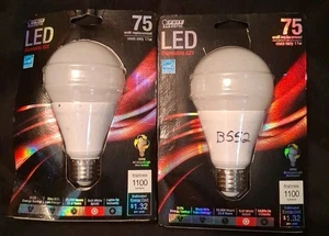 2 Feit A21 75W Dimmable Soft White Bulbs - Picture 1 of 3