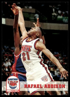 Rafael Addison 1993-94 Hoops #136 New Jersey Nets - Image 1 of 2