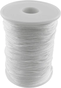 54 Yards 2mm Braided Shade Roller Blinds Cord White Pull String Rope for DIY - Picture 1 of 12