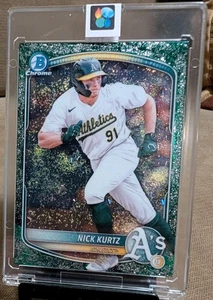 2025 Bowman Chrome Nick Kurtz ROY Custom Baseball Card Art Read Description  - Picture 1 of 3