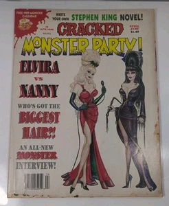 VTG Cracked Monster Party #4 April 1989 Elvira VS. Nanny - Picture 1 of 2