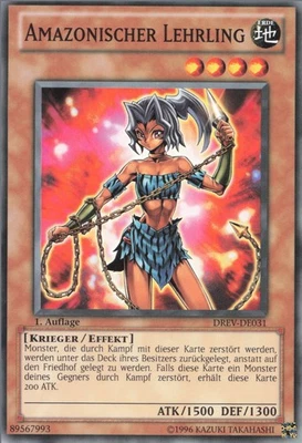 YuGiOh Amazonischer Lehrling DREV-DE031 Common Good unl. - Bild 1 von 2